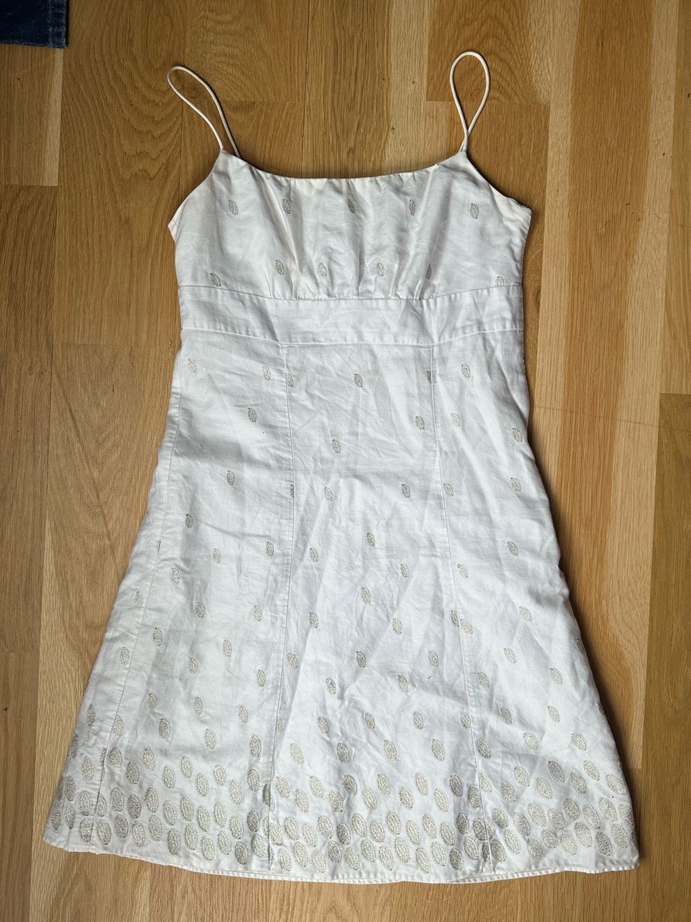 Ann Taylor Petite Cream Lined Skirt